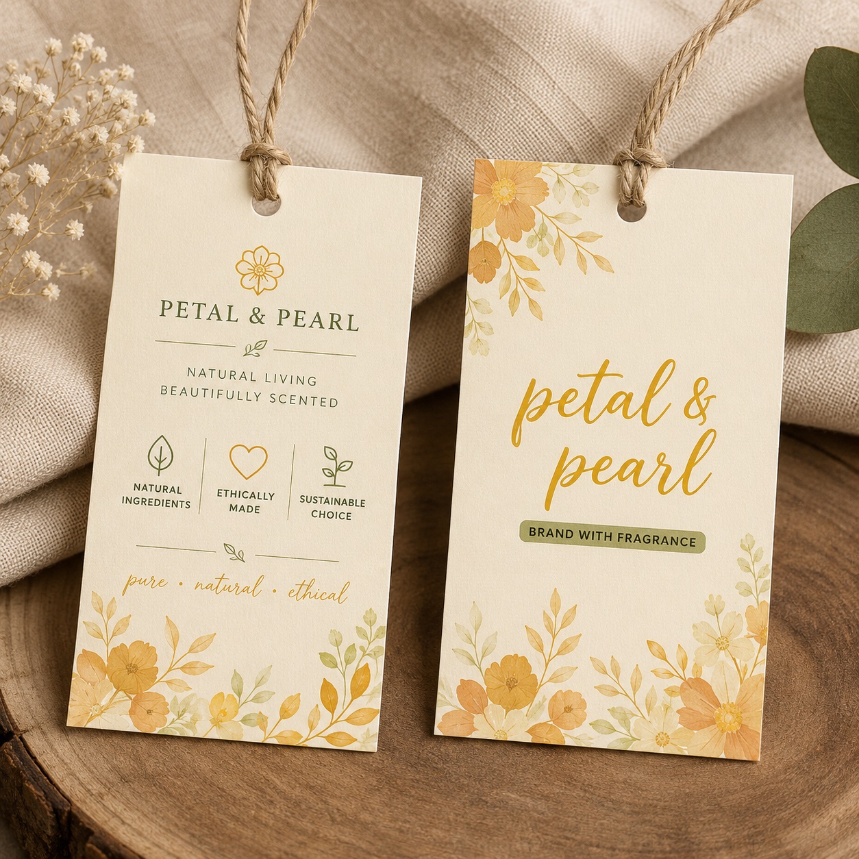 Personalized Natural Hang Tags for Retail Products and Gifts | PrintMagic