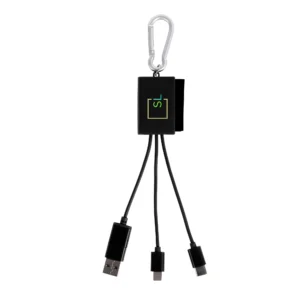PR18637 1 BLACK DECORATED 5 In 1 Charging Buddy Screen Cleaner
