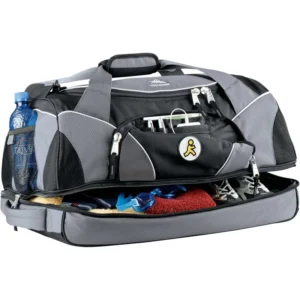 PR22545 1 Charcoal CA DECORATED High Sierra 24 Crunk Cross Sport Duffel Bag
