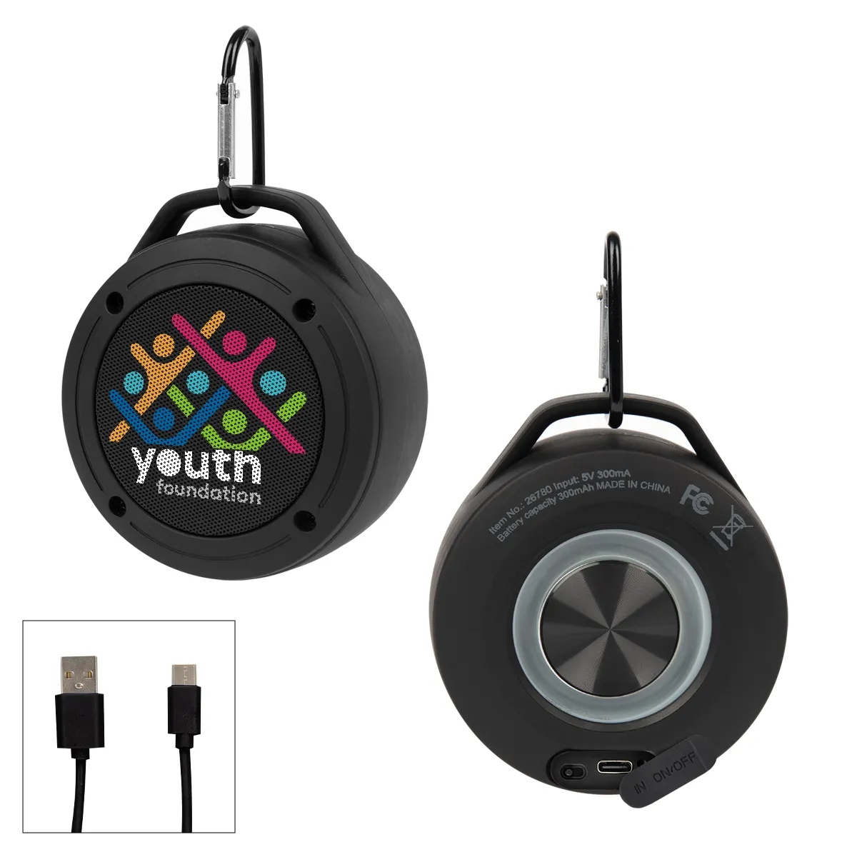 PR28105-Water-Resistant-Speaker-Carabiner-2.0.webp PR28105 Water Resistant Speaker Carabiner 2.0