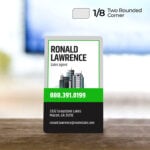 Two Rounded Corner Business Cards | Choose from Matte or UV coating and Rounding circumference of 1/4” or 1/8” | PrintMagic