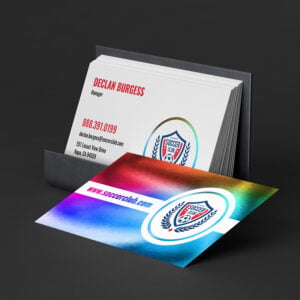 Custom Print Marketing Solutions 2 Akuafoil Business Card Premium Finish High End Holographic Durable Shimmery Smooth Luxury Cards | Printmagic