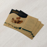 Brown Kraft Sales Sheet Horizontal Rectangle data sheet services real estate restaurants technical sheets product info presentation cost effective marketing promotion SalesKit | PrintMagic