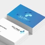 Business Card Blue Raised Foil | Foil Business Cards printing | Specialized Business Cards With Foil On Front Standard Uncoated | Print Magic