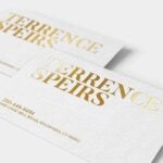 Business Card Gold Foil on White Paper Stock | Foil Business Cards printing | Specialized Business Cards With Foil On Front Standard Uncoated and Gold Finish | Print Magic