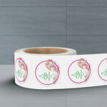 Circle Labels Unwind Bottom Texture Eggshell Felt cut to size roll labels High Quality Stock various size shapes | Printmagic