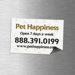 Custom Magnet Horizontal Rectangle Pet shop Fridge Magnets high visibility 17pt magnetic stock UV Coating Refrigerators and file cabinets | PrintMagic