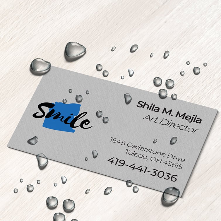 Endurace Business Cards | Horizontal Rectangle Waterproof Paper - 10 pt. Paper Stock printed Fornt Side Business Cards for Director | PrintMagic