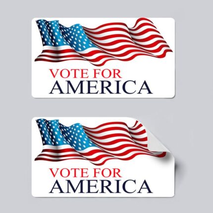 political stickers | Campaign & Political Stickers Printing | Premium Political Stickers With 70lb Gloss Sticker Paper And UV Coating Front | Print Magic