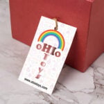 Rose Gold Foil Hang Tags | Custom Rose Gold Foil Hang Tags with silk lamination and Spot UV coating | Custom Rose Gold Foil Rectangle Hang Tags | Rose Gold Colored Premium Hang Tags | Hang Tag Printing | PrintMagic