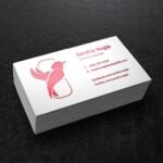 Business Card Red Foil Designer | Foil Business Cards printing | Specialized Business Cards With Red Foil On Front | Print Magic