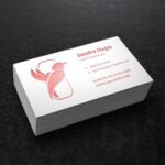 Business Card Rose Gold Foil Designer | Foil Business Cards printing | Specialized Business Cards With Rose Gold Foil On Front | Print Magic