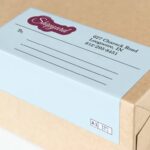 Shipping label | Shipping and Mailing Labels Printing | Popular Shipping and Mailing Labels Bright Silver Metallic Paper And Silk Lamination | Print Magic