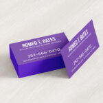 Ultra Thick Painted Edge Business Cards | Metallic Purple Ultra Thick Painted Edge Business Cards | PrintMagic