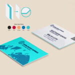 Aqua Core Color Ultra-thick Business Card Mover Packers Transport