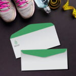 No10 Envelopes OutSide Back Flaps Full Color Only 9.5x4.125 customized Business Greeting cards Invitation Budget #10 Pocket Window Self Seal Security Envelope | Printmagic