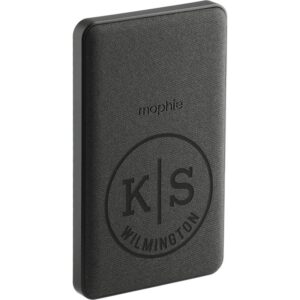 Custom Promotional Products 15 PR10009 1 Black BK DECORATED mophie Snap Mini 5000 mAh Wireless Power Bank