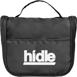 Custom Promotional Products 12 PR10367 1 Black BK DECORATED Hanging Toiletry Bag