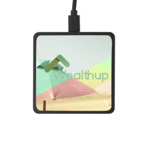 Custom Promotional Products 14 PR10439 1 Black BK DECORATED Square Wireless Charging Pad