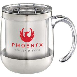 PR10441 1 Clear CL DECORATED Brew 14oz Desk Mug