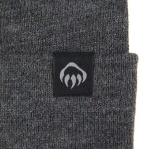 PR10515 1 Charcoal Grey 007 DECORATED Wolverine Knit Watch Beanie