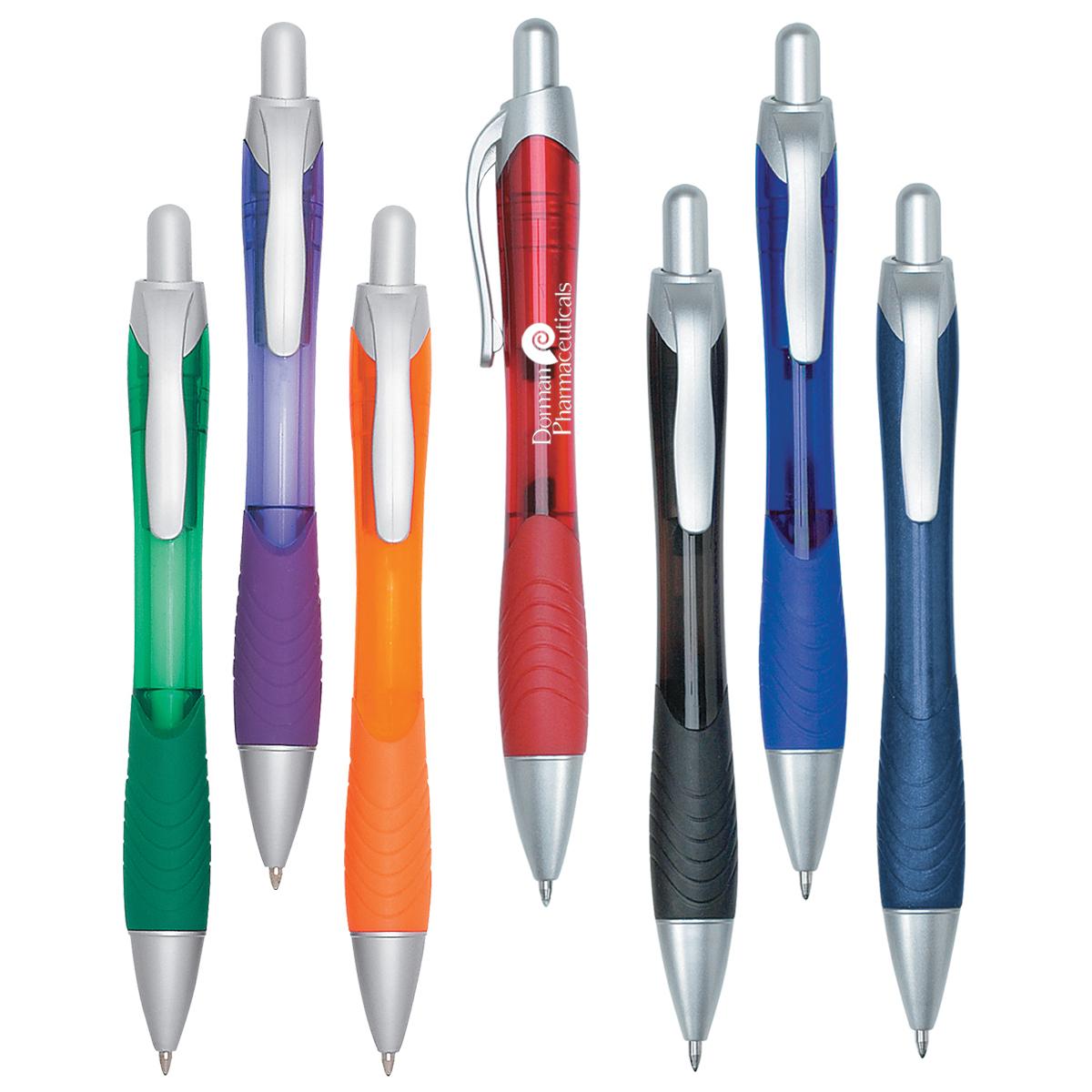 PR10651-Rio-Ballpoint-Pen-With-Contoured-Rubber-Grip.jpg PR10651 Rio Ballpoint Pen With Contoured Rubber Grip