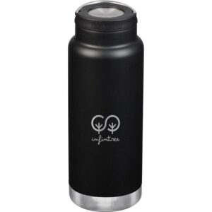 PR10661 1 Black BK DECORATED Klean Kanteen Eco TKWide 32oz Loop cap