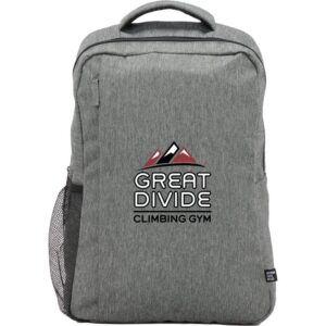 PR10805 1 Graphite GA DECORATED Vila Recycled 15 Commuter Backpack