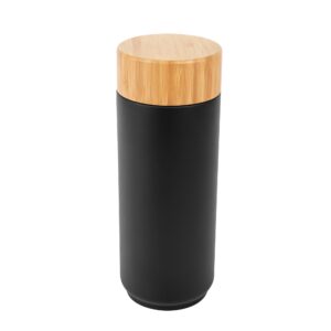 Custom Promotional Products 11 PR10879 1 BLACK DECORATED 16 Oz. Full Color Stainless Steel Lexington Bottle With Bamboo Lid