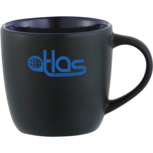 Custom Promotional Products 10 PR11093 1 Black w DECORATED Riviera Electric 11oz Ceramic Mug