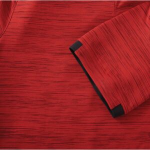 PR11111 1 Vintage Red Heather DECORATED Mens EMORY Short Sleeve Polo