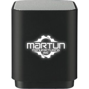 Custom Promotional Products 17 PR11243 1 Black BK DECORATED Light Up Logo Bluetooth Speaker