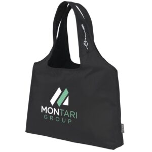 Custom Promotional Products 24 PR11579 1 Black BK DECORATED ChicoBag Vita rePETe Shoulder Tote