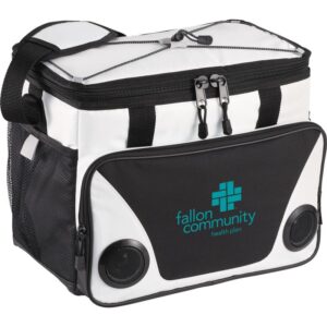 PR11649 1 White WH DECORATED Arctic Zone Titan Deep Freeze Speaker Cooler