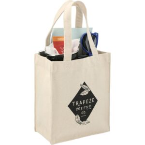 Custom Promotional Products 15 PR12441 1 Natural NT DECORATED Mini 10oz Cotton Gift Tote