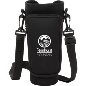Custom Promotional Products 5 PR12501 1 Black BK DECORATED Bottle Buddy Sling