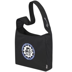 Custom Promotional Products 4 PR12699 1 Black BK DECORATED ChicoBag Sling rePETe Crossbody Tote
