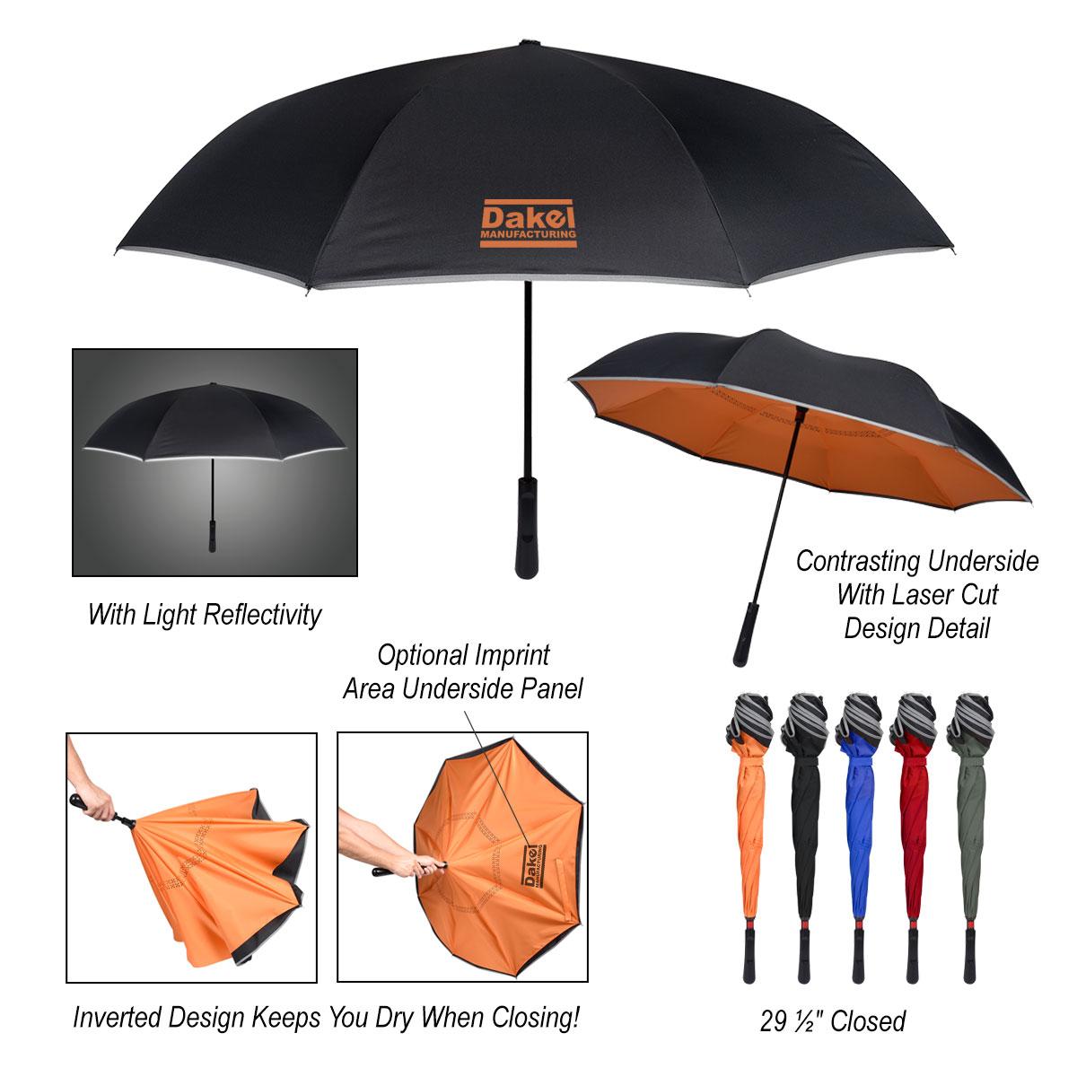 PR12733-48-Arc-Reflective-Edge-Inversion-Umbrella.jpg PR12733 48 Arc Reflective Edge Inversion Umbrella