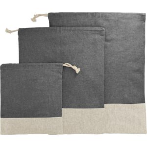 PR12951 Split Recycled 3pc Travel Pouch Set