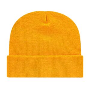 PR12963 1 Athletic Gold AGL DECORATED Cap America Knit Cap with Cuff
