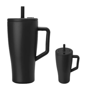 PR13733 1 MATTE BLACK DECORATED 30 Oz. BrMate Era