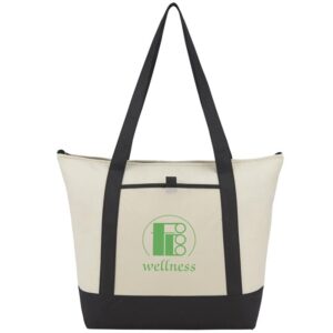 Custom Promotional Products 3 PR14291 1 Black BK DECORATED Lighthouse 24 Can Non Woven Tote Cooler