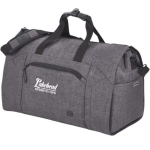 Custom Promotional Products 4 PR14443 1 Charcoal CA DECORATED Wenger Getaway 20 RPET Garment Duffel