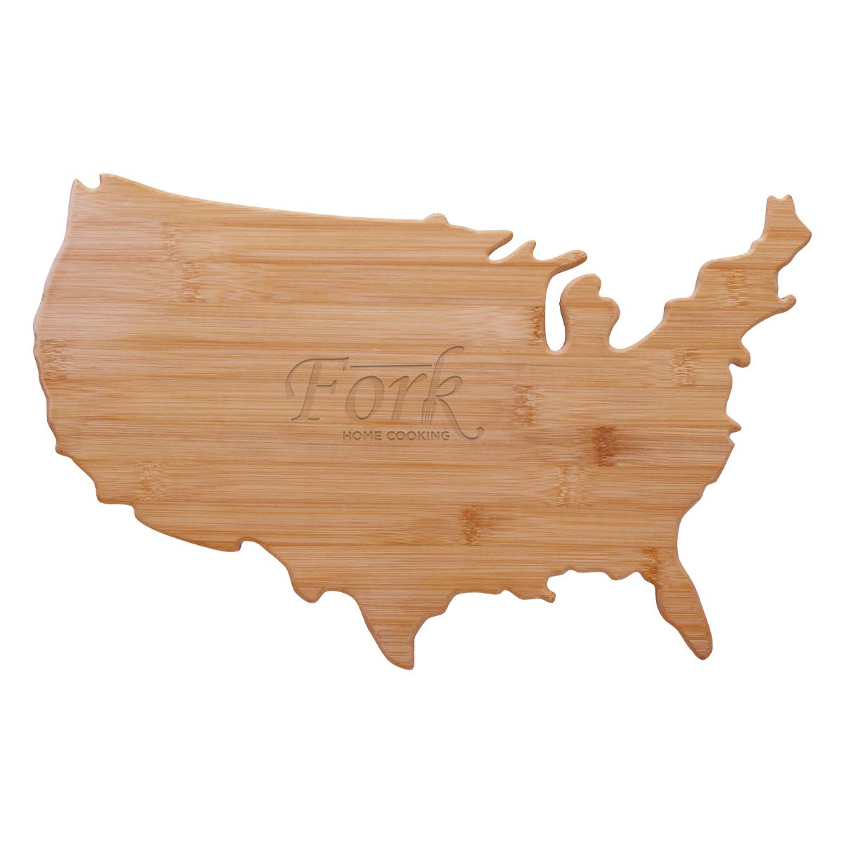 PR14795-USA-Shape-Bamboo-Cutting-Board.jpg PR14795 USA Shape Bamboo Cutting Board