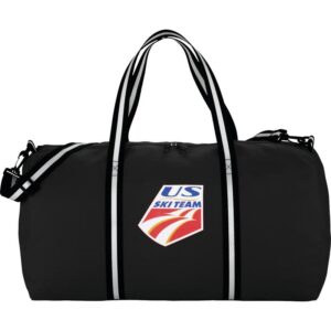 PR14893 1 Black BK DECORATED Barrel 12oz Cotton Canvas 22 Weekender