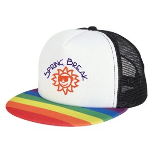 PR14987 Rainbow Trucker Cap
