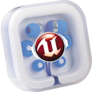 Custom Promotional Products 19 PR15319 1 Royal Blue RBL DECORATED Color Pop Earbuds