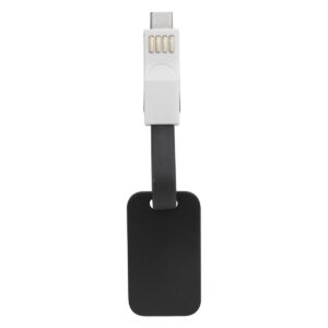 Custom Promotional Products 16 PR15437 1 BLACK DECORATED 3 In 1 Magnetic Charging Cable