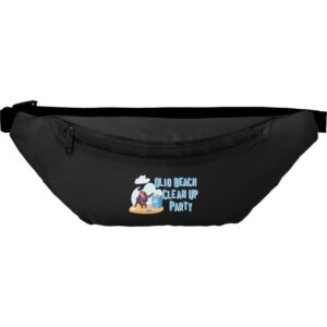Custom Promotional Products 2 PR15739 1 Black BK DECORATED Hipster Recycled rPET Fanny Pack