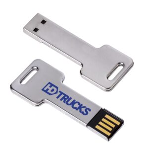 PR16165 1 GB Silver Key USB 2.0 Flash Drive